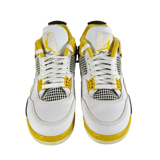 AQ9129 101 Jordan 4 Retro Vivid Sulfur (Women'S) [USED] - 9.5 W (Used) (No Box)